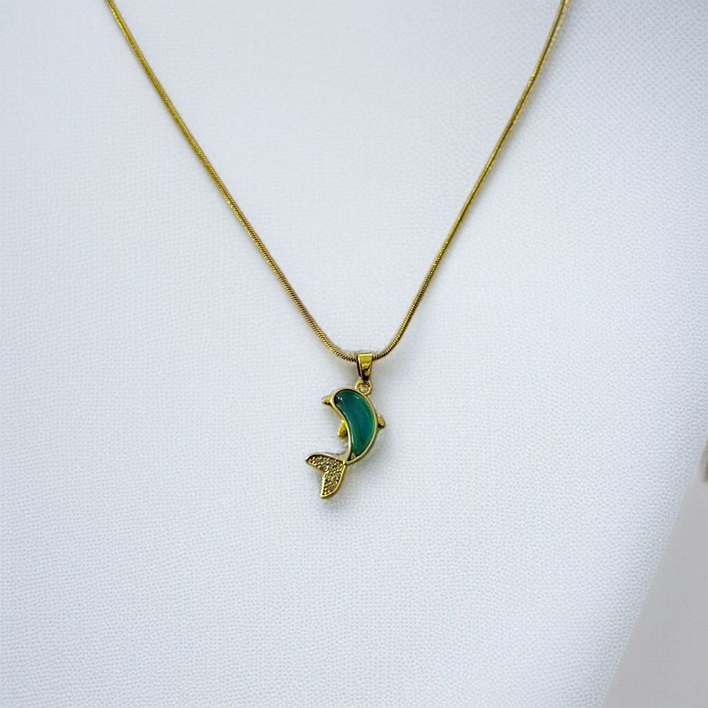 Shadowborne Aqua Dolphin Charm Pendant for Women & Girls