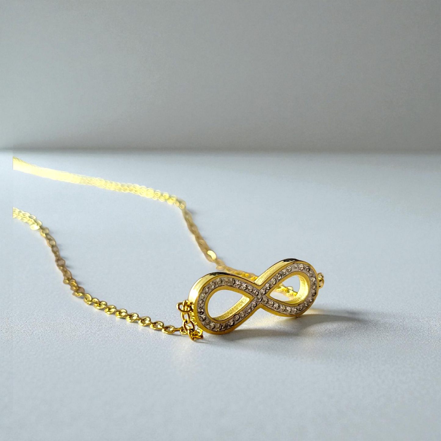 Shadowborne EternalLoop Crystal Infinity Chain for Women & Girls