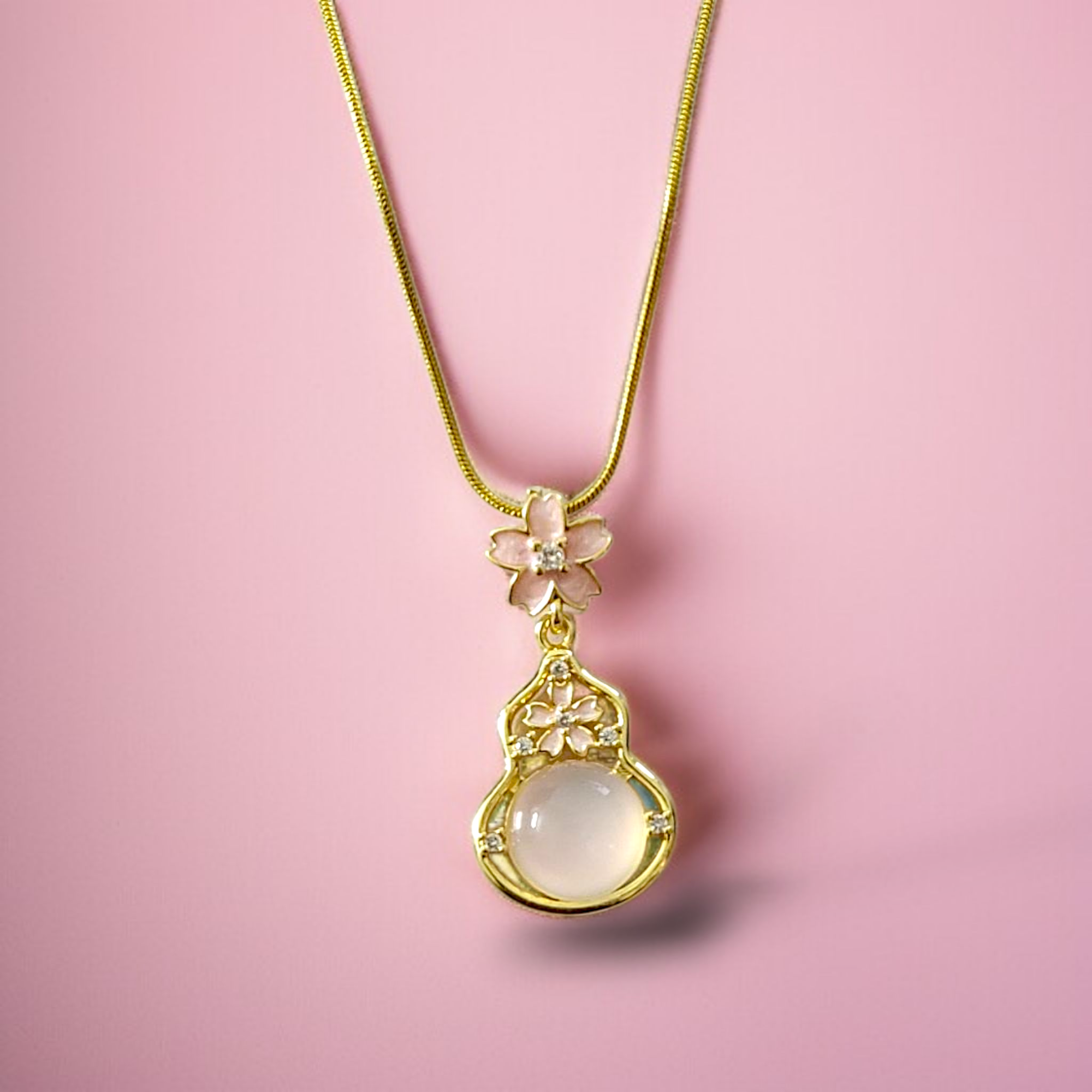 Shadowborne Celestia Blossom Pearl Pendant