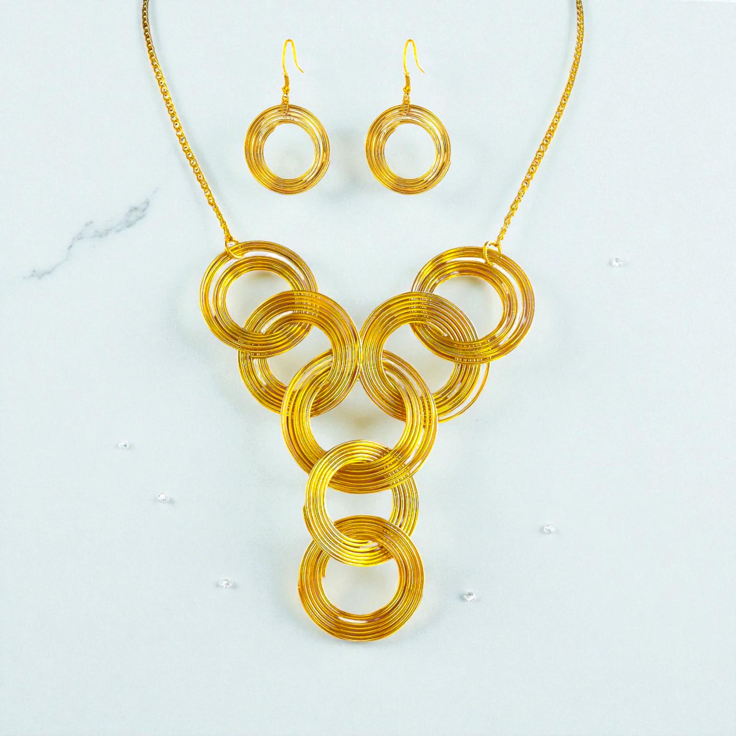 Link Pendant Set with Earrings