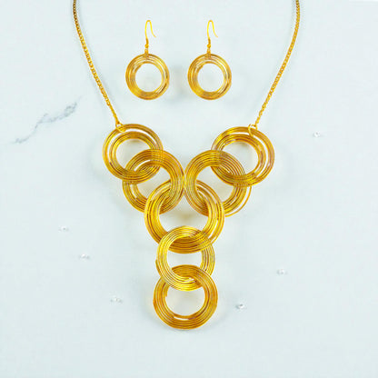 Link Pendant Set with Earrings