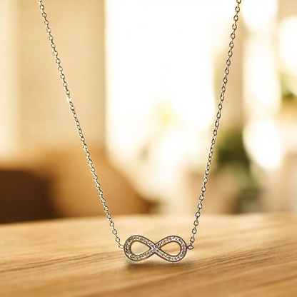 Shadowborne EternalLoop Crystal Infinity Chain for Women & Girls
