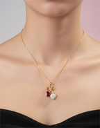 Shadowborne Amour Bow Heart Necklace