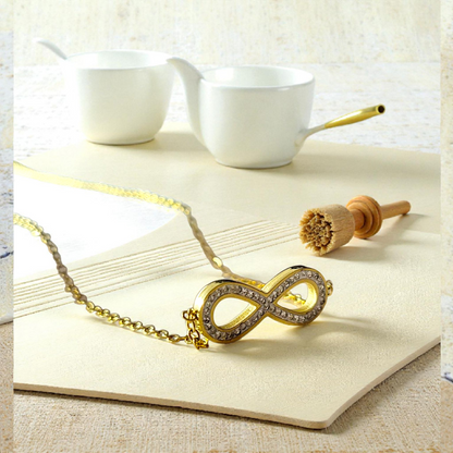 Shadowborne EternalLoop Crystal Infinity Chain for Women & Girls