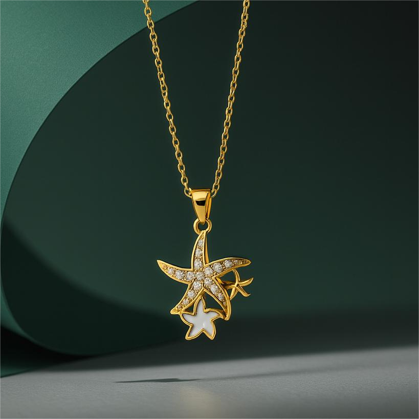 Star Pendant Necklace | Gold-Plated Crystal Jewellery