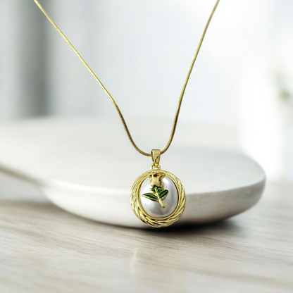 Shadowborne Rosetta Pearl Bloom Pendant