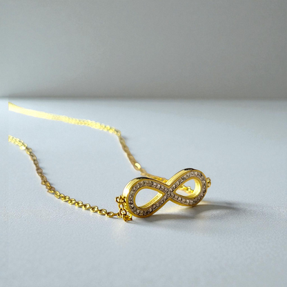 Shadowborne EternalLoop Crystal Infinity Chain for Women & Girls