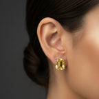 Multicolour Crystal Necklace Set With Earrings