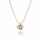 Gold Chain Pendant with Pearl Accent | Anti-Tarnish Minimalist Luxury Necklace