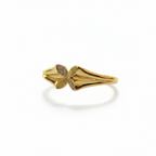 Gold Leaf Motif Adjustable Bracelet with Crystal Accents | Elegant Women’s Jewelry