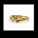 Gold Leaf Motif Adjustable Bracelet with Crystal Accents | Elegant Women’s Jewelry