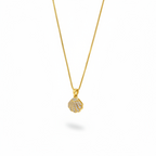 Golden Seashell Pearl Pendant Necklace – Luxury Gold Statement Jewellery