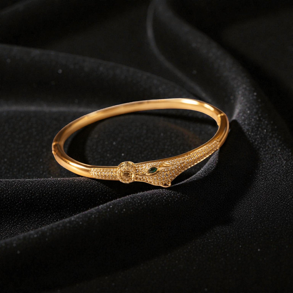 Luxury Gold Panther Chain Bracelet for Women | Anti-Tarnish Designer Statement Jewelry