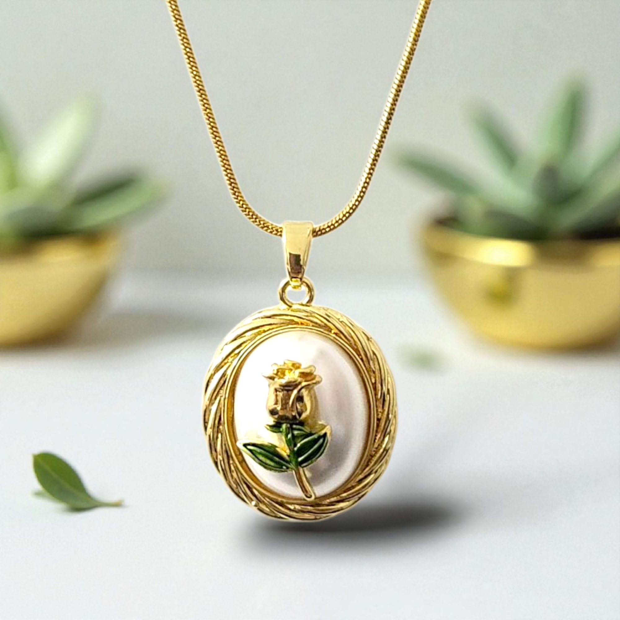 Shadowborne Rosetta Pearl Bloom Pendant