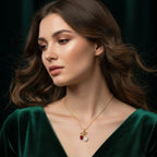 Shadowborne Amour Bow Heart Necklace